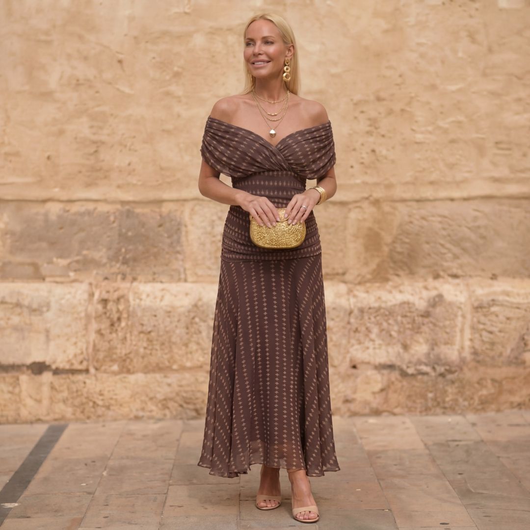 Sienna | Leichte Geometrische Robe