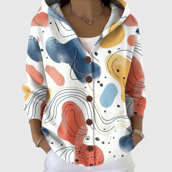 Hoodie-Strickcardigan