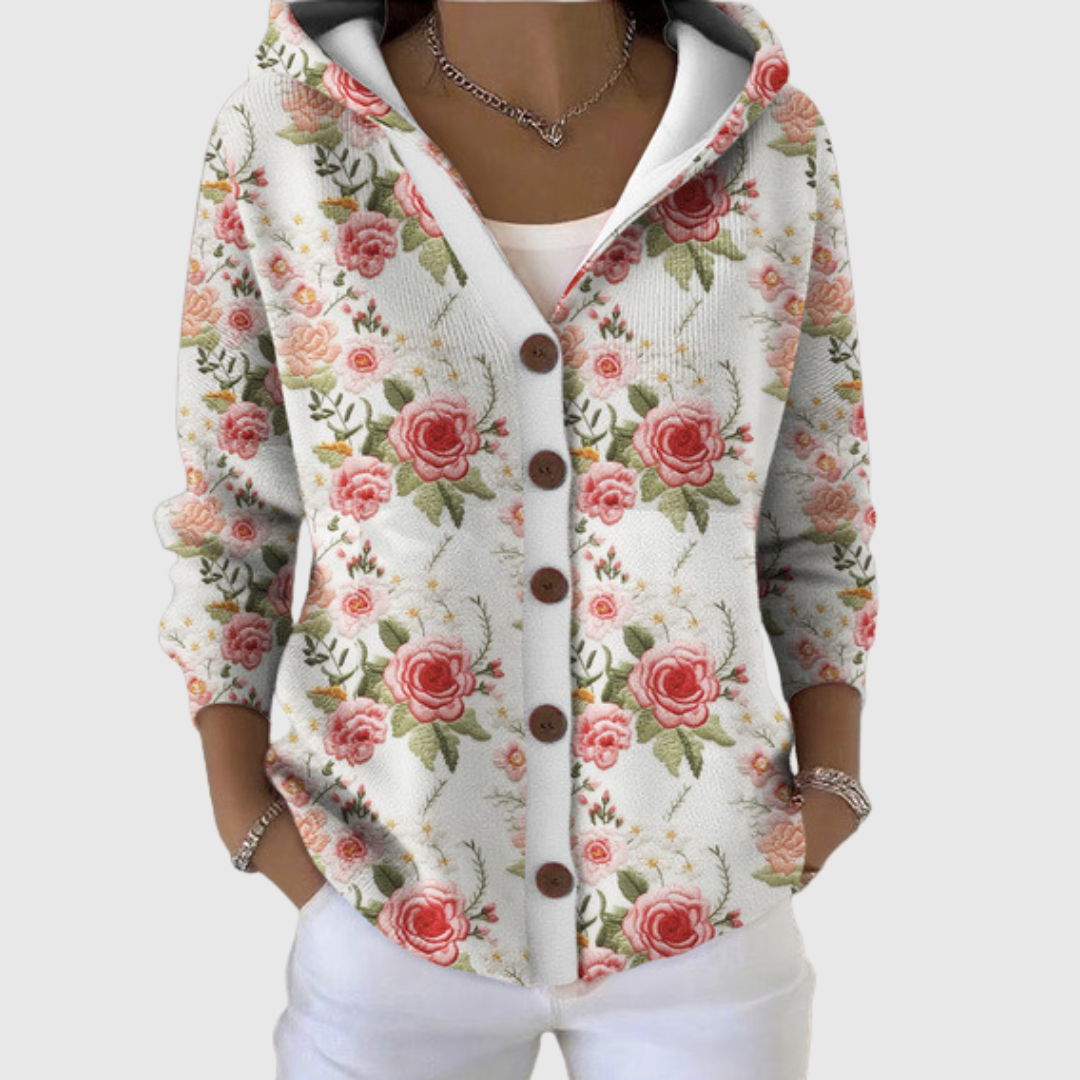 Hoodie-Strickcardigan