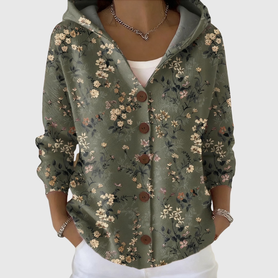 Hoodie-Cardigan aus Strick