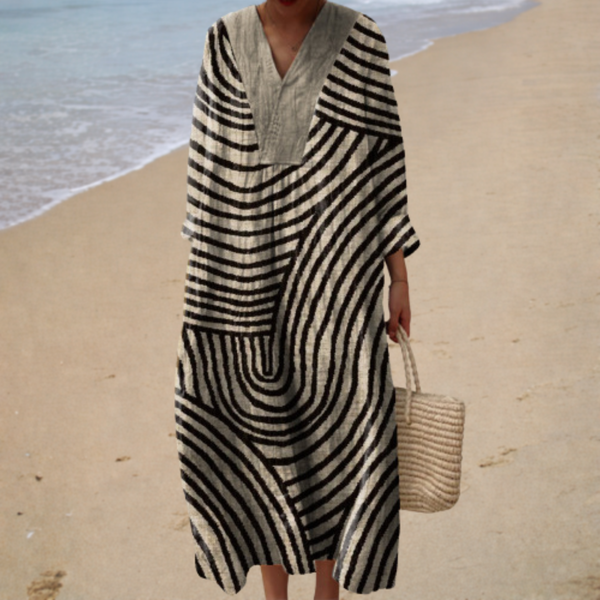 Flatterndes Bedrucktes Sommerkleid