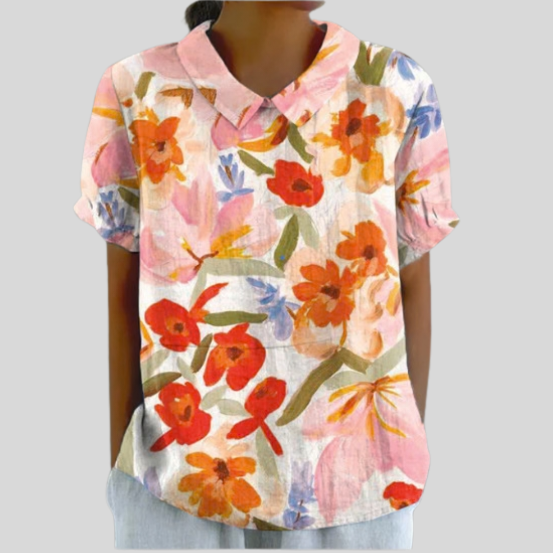 Blumiges Elegantes Oberteil