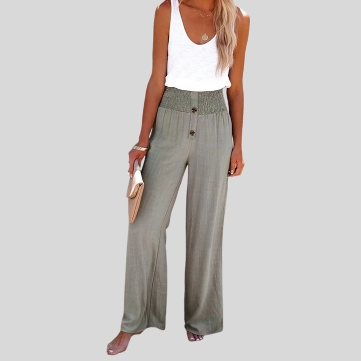 Riana - Hochtaillierte, Locker Sitzt Hose
